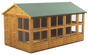 Power 14x8 Apex Potting Shed - Double Door